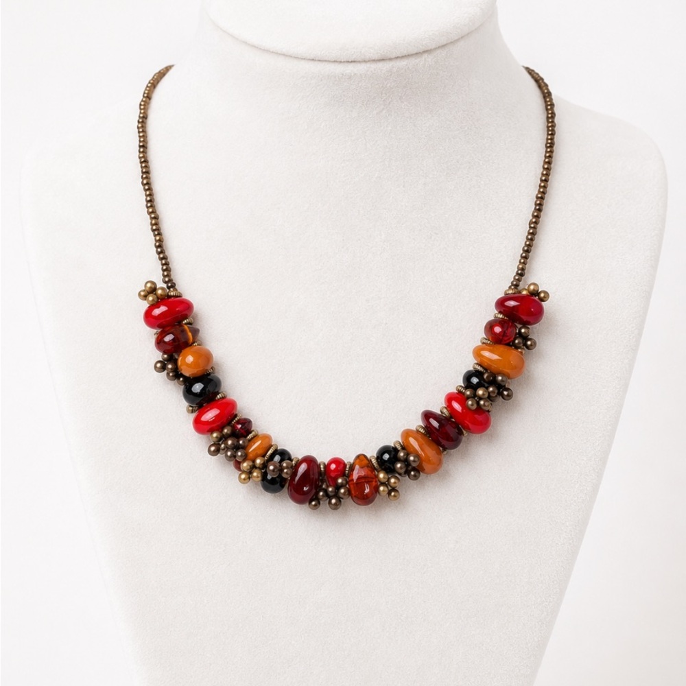 CHICO’s Autumn Glow Beaded Necklace 🍂✨